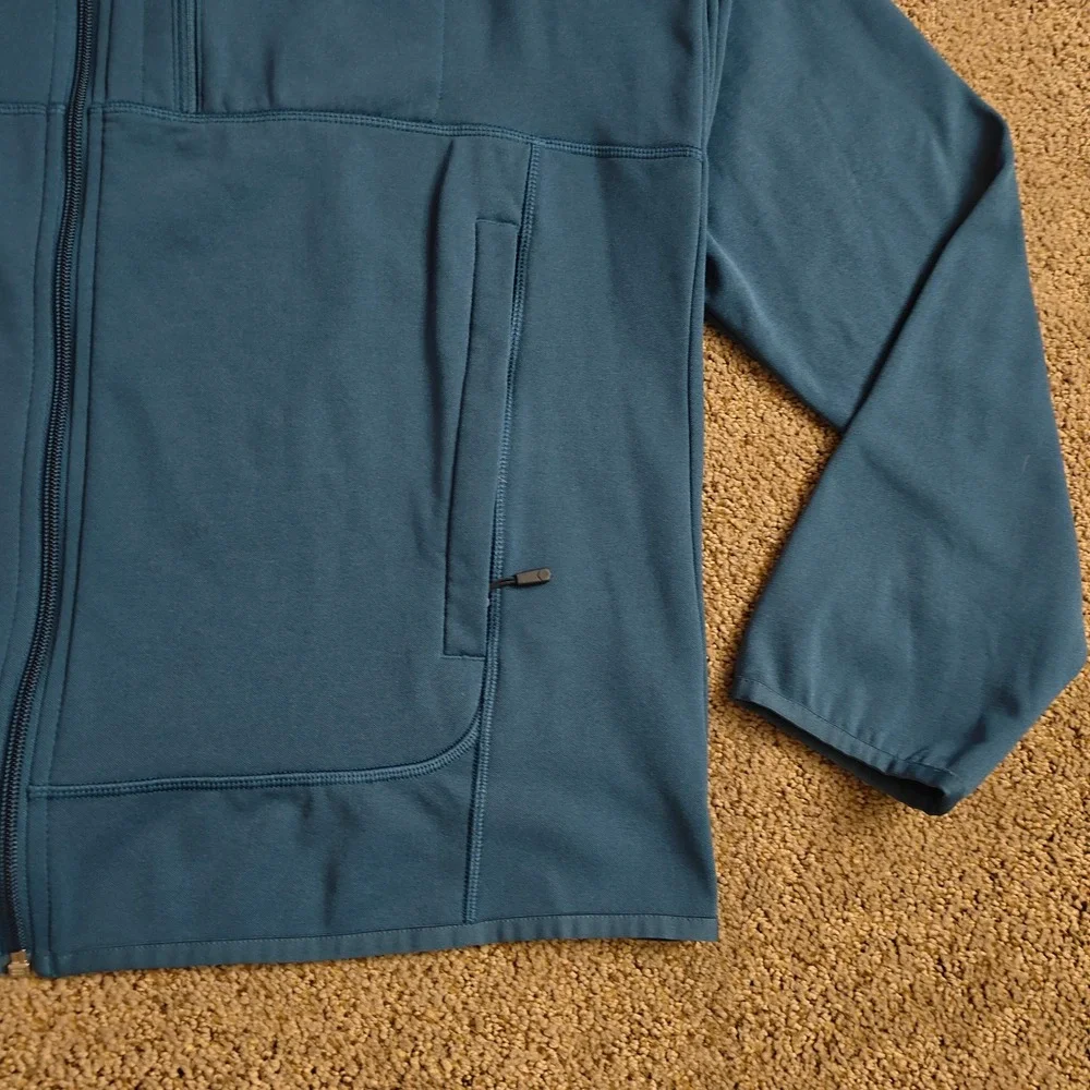 Mountain Hardwear Men's Fleece Jacket Blue Full Zip Size Large Outdoor